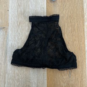 Lace high neck bralette